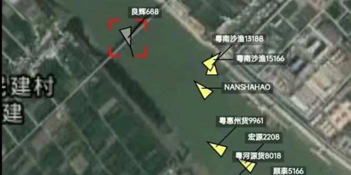 广州南沙沥心沙大桥被船只撞断