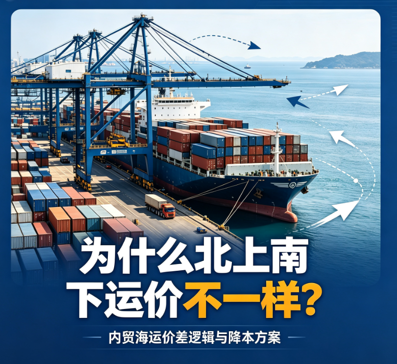 为什么同一条航线，北上和南下的集装箱运价不一样？