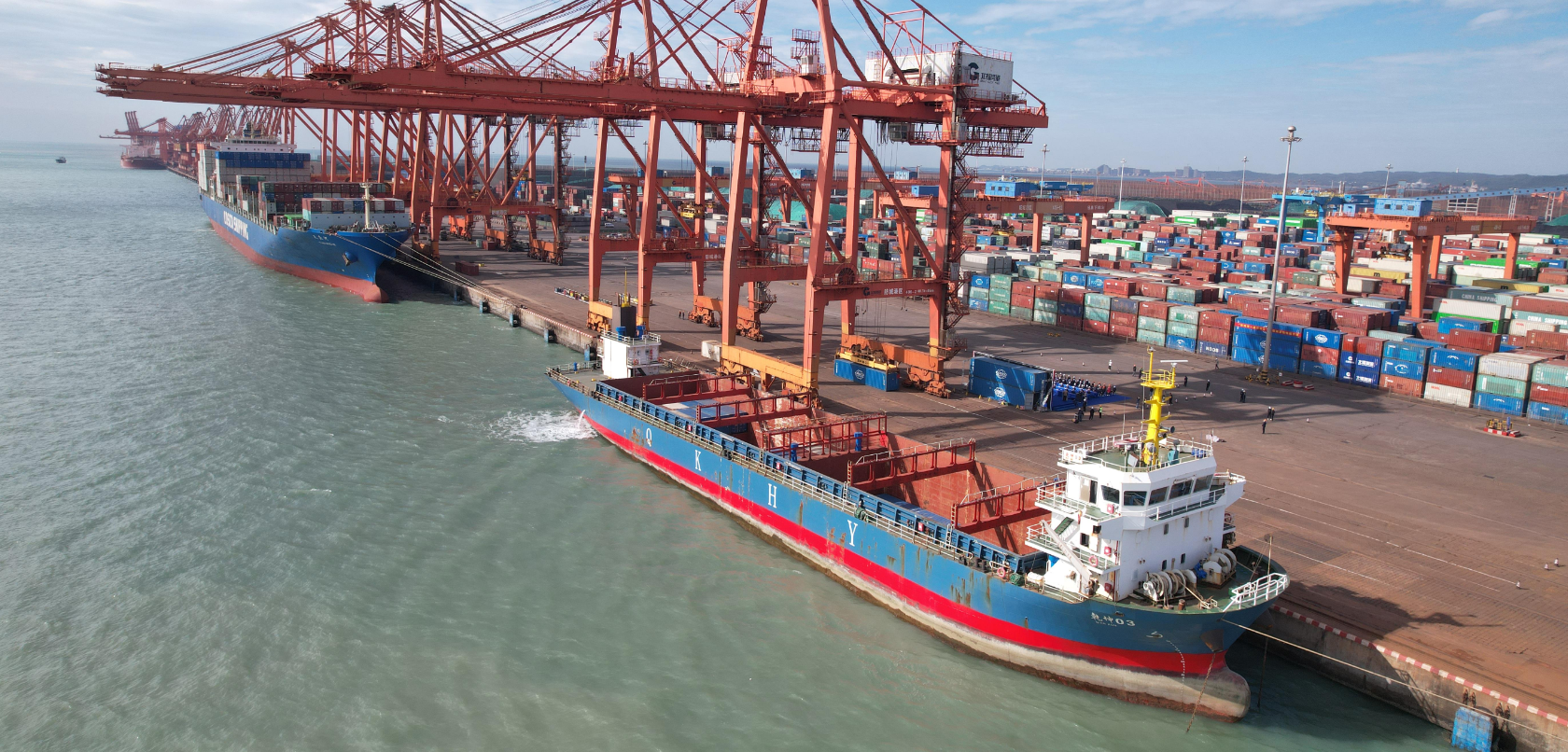 “防城港-顺德新港”集装箱班轮快线正式开通，运输时效大幅提升10天以上